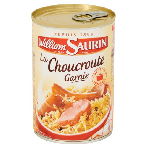 William Saurin La choucroute garnie sans nitrite 400gr