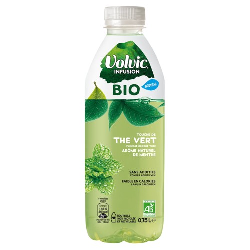 Volvic Infusion Groene Thee Munt Bio 75cl