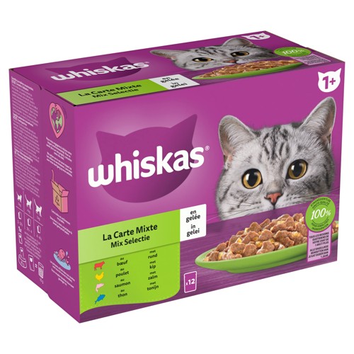 Whiskas La Carte Mixte Aliment Humide Complet 12 x 85 g