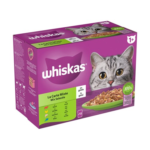 Whiskas La Carte Mixte Aliment Humide Complet 12 x 85 g