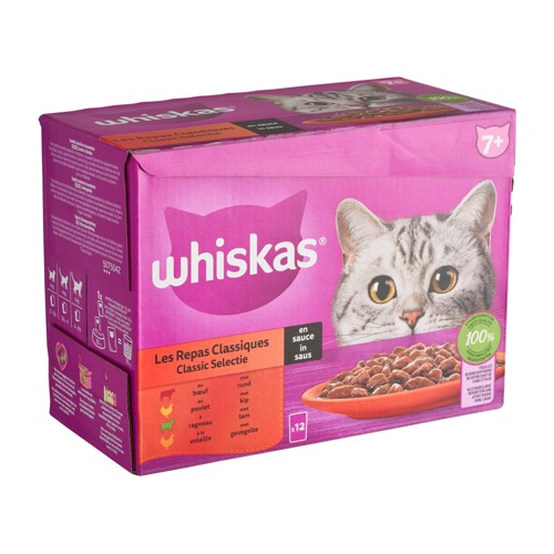 Whiskas 7+ les Repas Classiques en Sauce 12 x 85 g