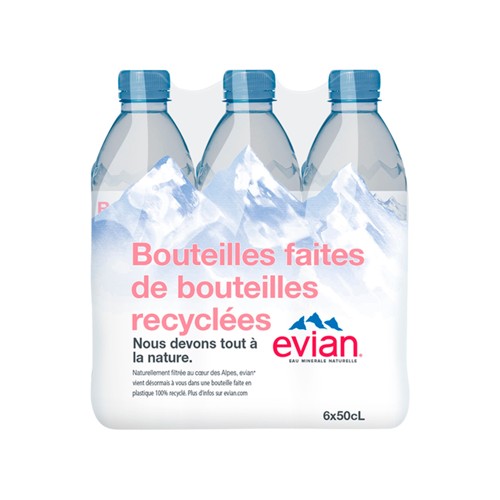 Eau inérale Plate Naturelle non pétillante 6x50cl