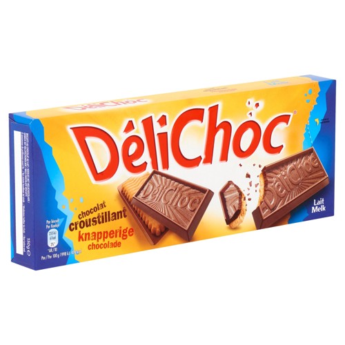 Délichoc Knapperige Chocolade Melk 150 g