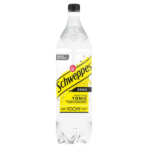 Schweppes Zero Indian Tonic Met Extracten Van Kina 1,5 L