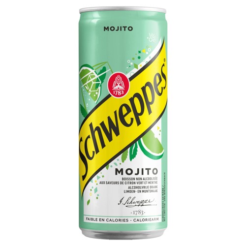 Schweppes Mojito Alcoholvrije Drank Limoen- en Muntsmaak 33 cl