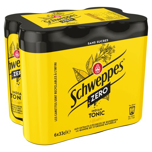 Schweppes Indian Tonic Zero 6x33CL