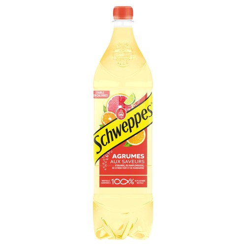 Schweppes Agrumes Citrussmaken Met Sinaasappel, Pompelmoes, Limoen En Mandarijn 1,5 L