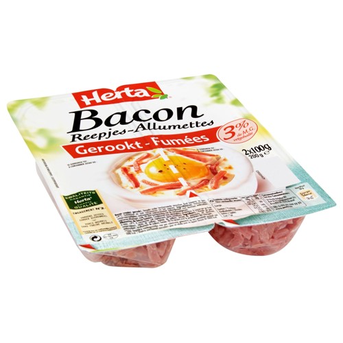 Herta Bacon Allumettes Fumé 2 x 100 g
