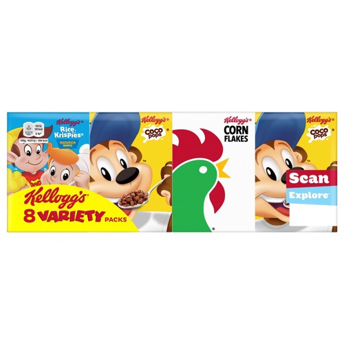 Kellogg''s 8 Variety Packs 220 g