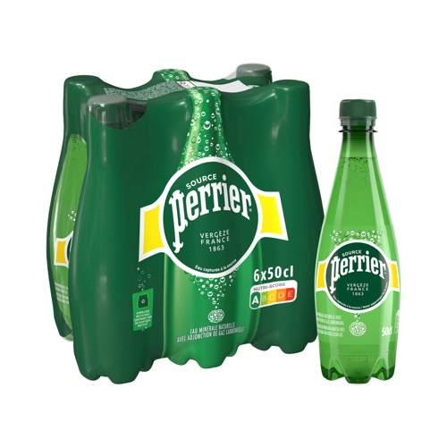 Perrier eau minérale naturelle pétillante 6 X 50cl