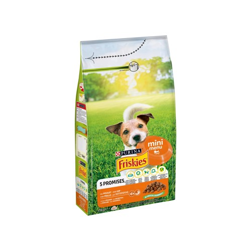 Friskies Mini Menu Aliment Chien Croquettes au Poulet 1.5kg