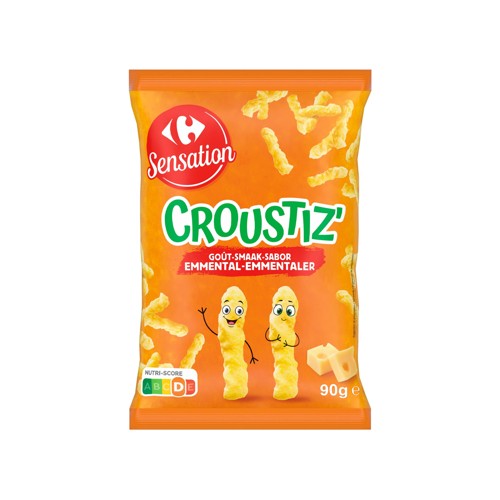 Carrefour Sensation Croustiz'' Goût Emmental 90 g