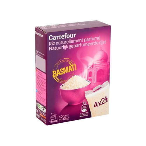 Carrefour Basmati Riz Naturellement Parfumé 4 x 125 g
