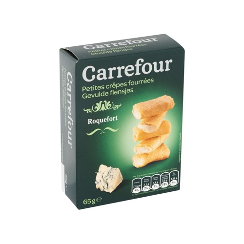 Carrefour Petites Crêpes Fourrées Roquefort 65 g