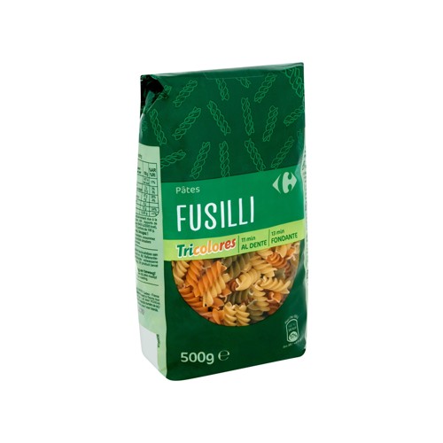 Carrefour Pâtes Fusilli Tricolores 500 g