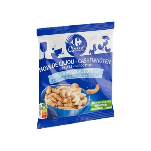 Carrefour Classic'' Noix de Cajou Grillées 125 g
