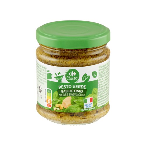 Carrefour Classic'' Pesto Verde Basilic Frais 190 g