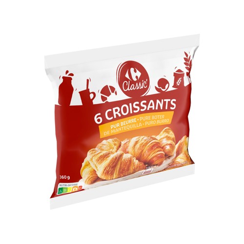 Carrefour Classic'' 6 Croissants 360 g