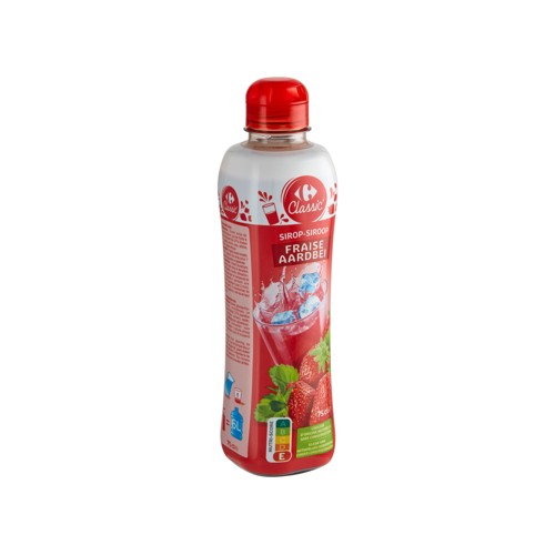 Carrefour Classic'' Sirop Fraise 75 cl
