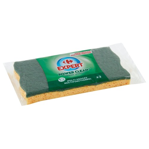 Carrefour Expert Power Clean Éponges 3 Pièces