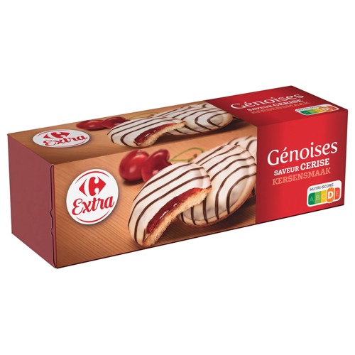 Carrefour Extra Génoises Saveur Cerise 150 g