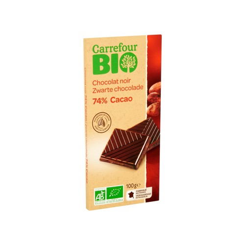 Carrefour Bio Chocolat Noir 74% Cacao 100 g