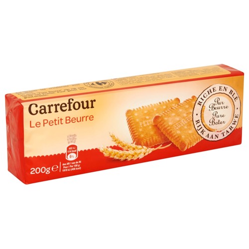 Carrefour Classic'' Petit Beurre Original 2 x 12 Pièces 200 g