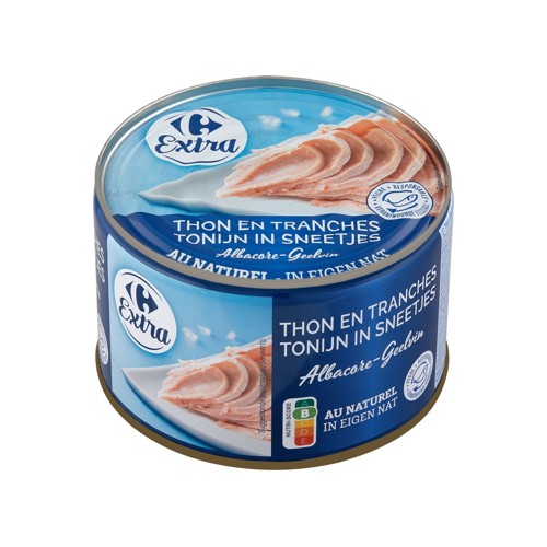 Carrefour Extra Thon en Tranches au Naturel 400 g