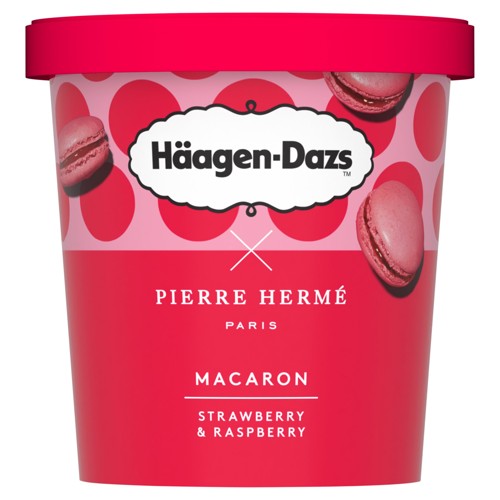 Häagen-Dazs Ice Cream Macarons Strawberry Raspberry Without Gluten 42 cl