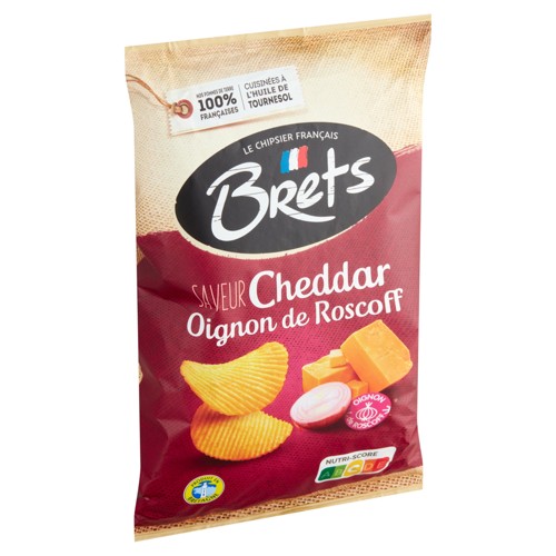 Brets Cheddar Oignon De Roscoff 125g