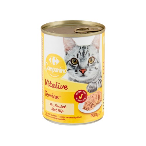Carrefour Companino Vitalive Terrine au Poulet 400 g