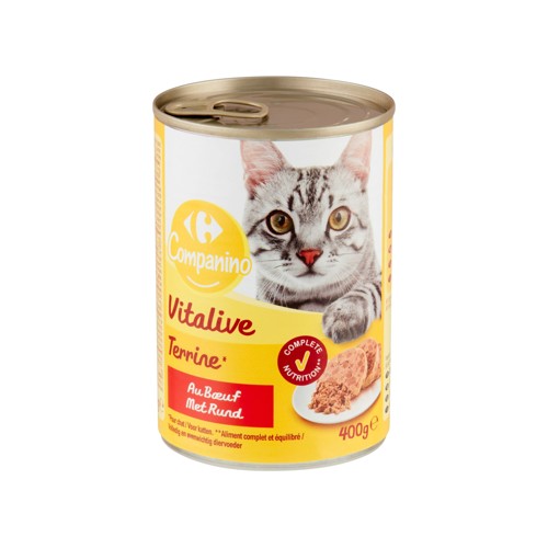 Carrefour Companino Vitalive Terrine au Buf 400 g