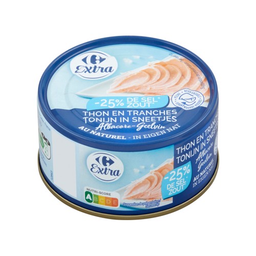 Carrefour Extra Thon en Tranches Albacore au Naturel 200 g