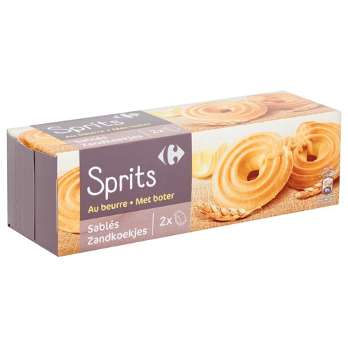 Carrefour Sprits Sablés au Beurre 2 x 200 g