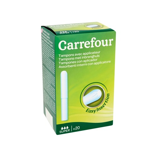 Carrefour Tampons avec Applicateur Super x 20