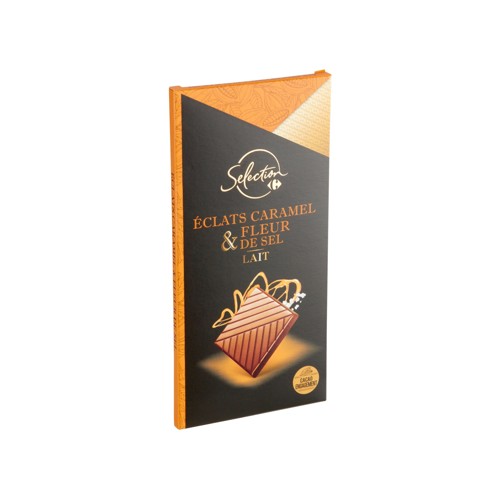 Carrefour Selection Éclats Caramel & Fleur de Sel Lait 100 g