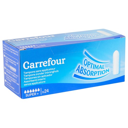 Carrefour Tampons Sans Applicateur Super+ x 24