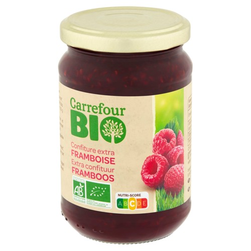 Carrefour Bio Confiture Extra Framboise 360 g