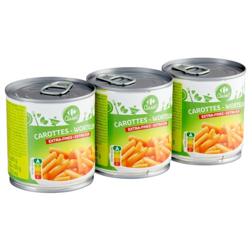 Carrefour Classic'' Carottes Extra Fines 200 g