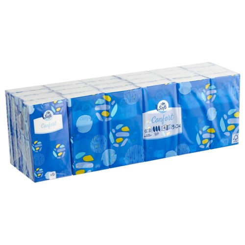Carrefour Confort Mouchoirs 4-Épaisseurs 24 x 9 Pièces