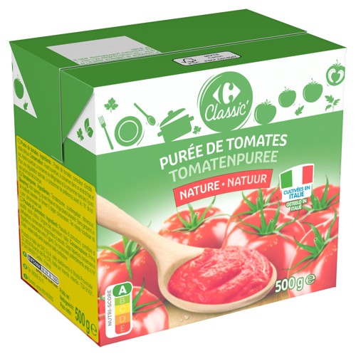 Carrefour Classic'' Purée de Tomates 500 g