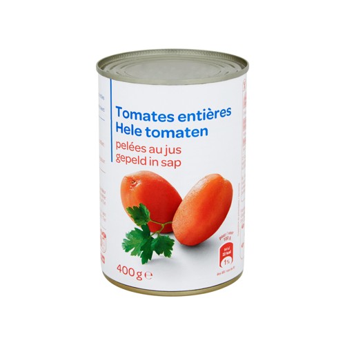 Tomates Entières Pelées au Jus 400 g