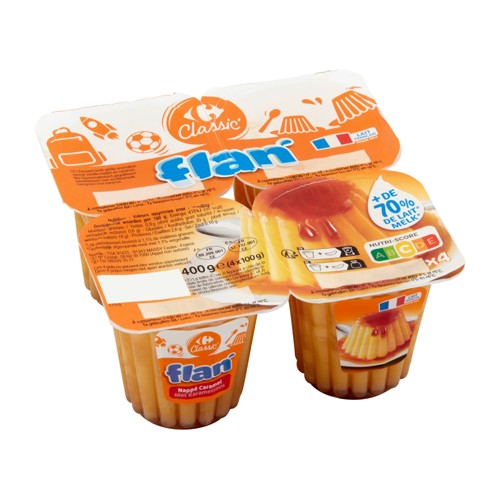 Carrefour Classic'' Flan Nappé Caramel 4 x 100 g