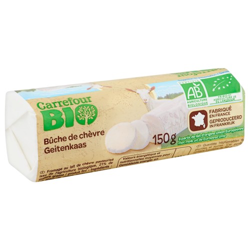 Carrefour Bio Bûche de Chèvre 150 g