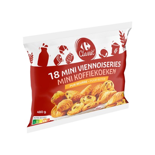 Carrefour Classic'' Assortiment 18 Mini Viennoiseries 480 g