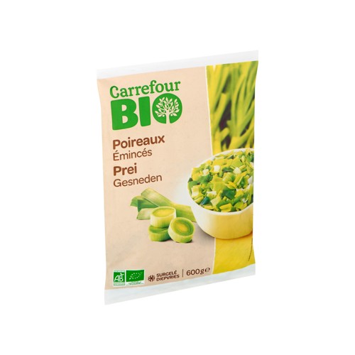 Carrefour Bio Poireaux Émincés 600 g