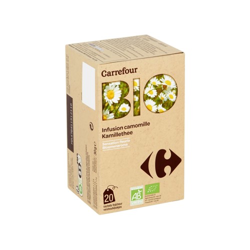 Carrefour Bio Infusion Camomille 20 Sachets Fraîcheur 30 g