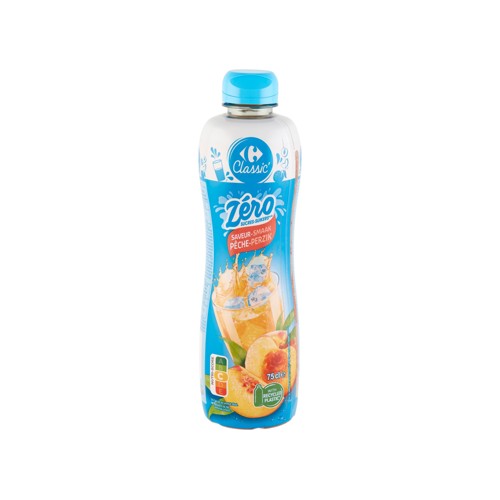 Carrefour Classic'' Zéro Sucres Saveur Pêche 75 cl