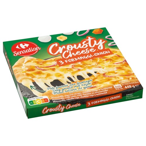 Carrefour Sensation Crousty Cheese 3 Fromaggi-Onion 448 g