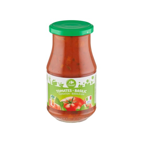 Carrefour Classic'' Tomates - Basilic Sauce 420 g